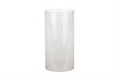 Glas cylinder til lysestage - klar grå - ø7,0 x 14 cm - 6 stk.